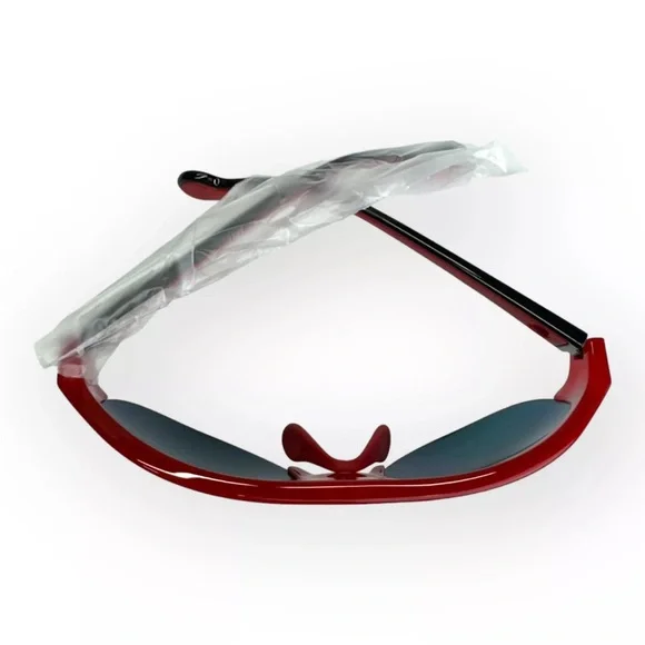 NEW MONCLER Sunglasses Red Shield Mirrored Grey (2 Lens) ML0050/S 68C 60 20 135